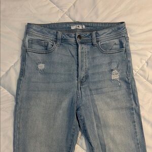 Cello Blue Skinny Jeans Distressed